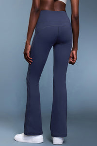 Women High-Waisted Flared Fleece-Lined Sculpting Yoga Leggings