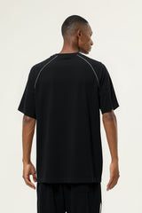 Men's Cotton Athletic Color-block Patchwork T-shirt