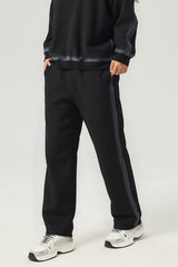Unisex Retro Fleece Straight-Leg Sweatpants