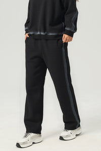 Unisex Retro Fleece Straight-Leg Sweatpants