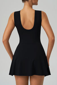 Women Fake Two-Piece Sports Dress