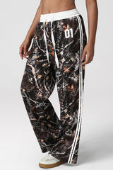 Women Camouflage Drawstring Casual Jogger Pants