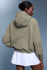 Women Waterproof Hooded Casual Windbreaker Jacket