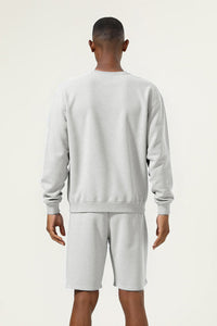 Men's Athletic Set:Round-neck Pullover And Shorts