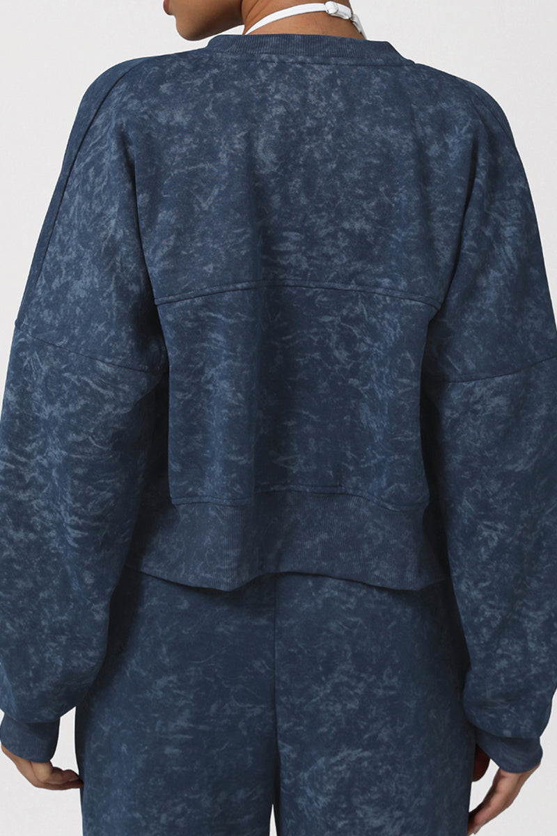 Women Printed Stand Collar Short Outdoor Running Jacket