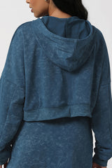 Women Printed Loose Hooded Long Sleeve Sport Hoodie