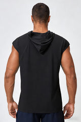 Men's Summer Quick-Dry Cool Sleeveless Hooded Tank Top