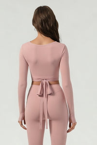 Women's ballet crossover yoga long-sleeved blouse jacket