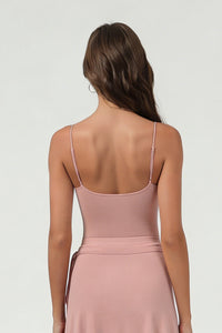 Women's Sports Ballet Pleated Sleeveless Yoga Top
