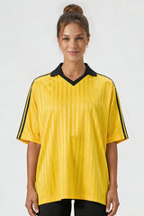 Unisex 165G lightweight retro V-neck sports jersey T-shirt