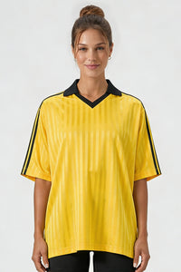 Unisex 165G lightweight retro V-neck sports jersey T-shirt