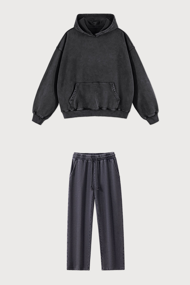 Unisex 420G Vintage Wash Hoodie + Jogger Set