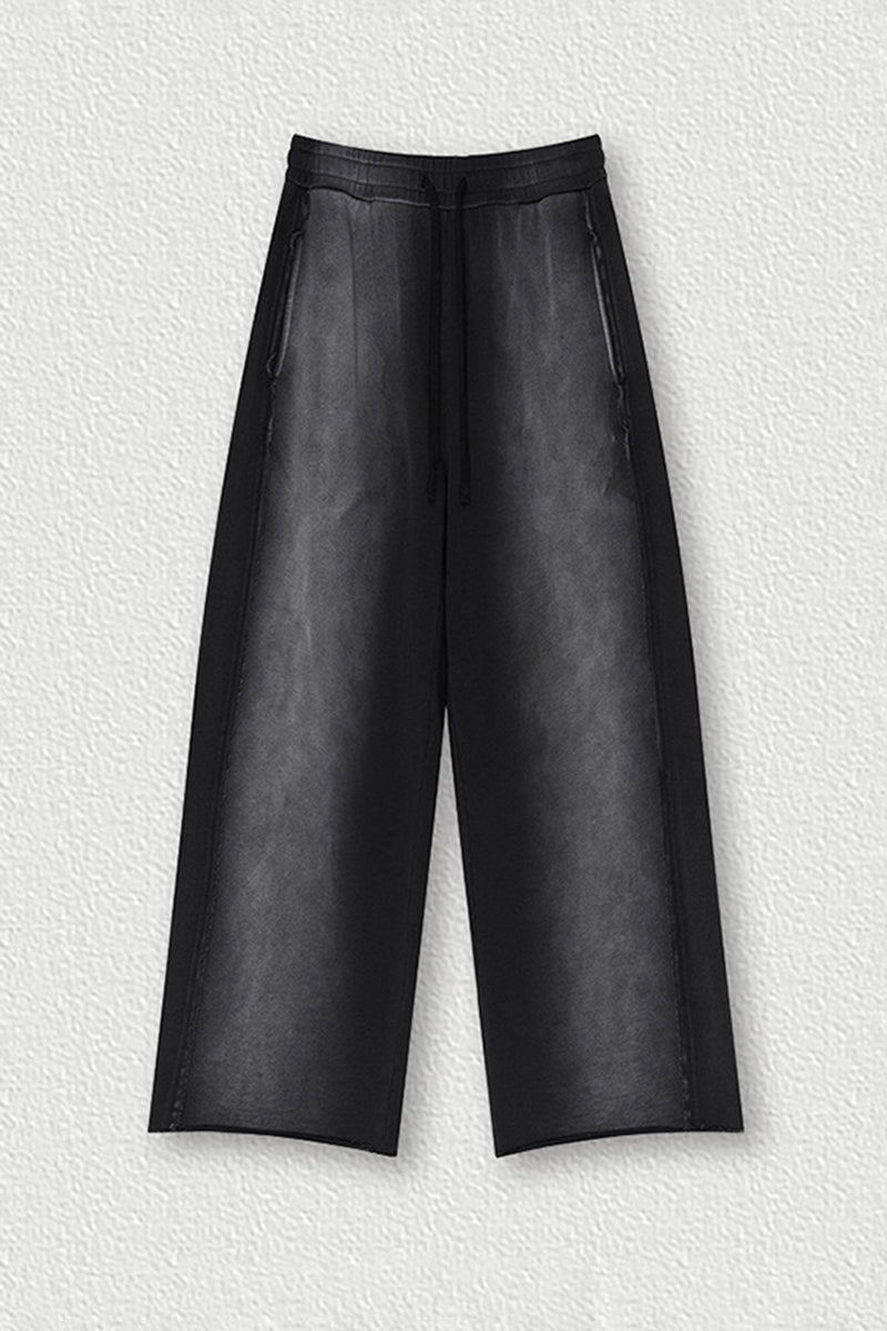 Destroyed Hem Washed Joggers