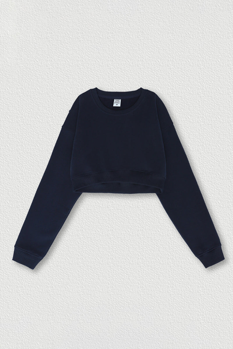Women's crop top cropped crewneck sweatshirt