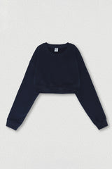 Women's crop top cropped crewneck sweatshirt