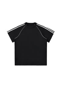 Men's Cotton Athletic Color-block Patchwork T-shirt