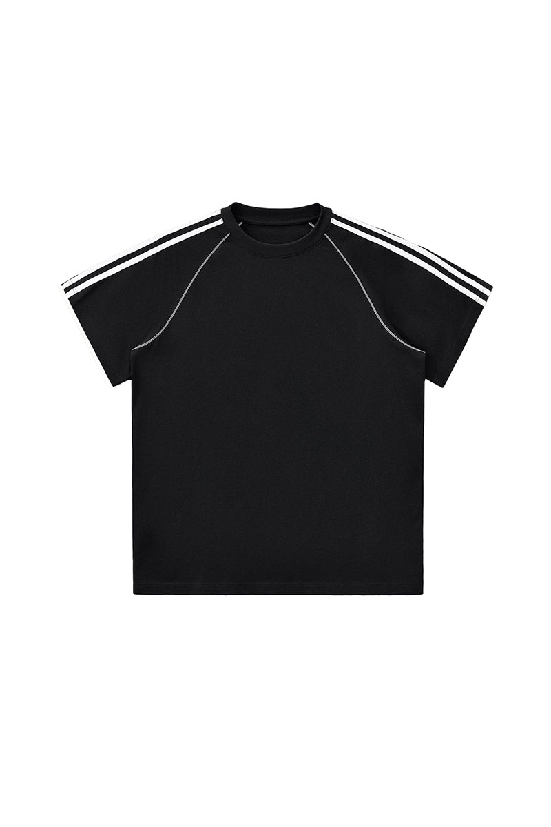 Men's Cotton Athletic Color-block Patchwork T-shirt