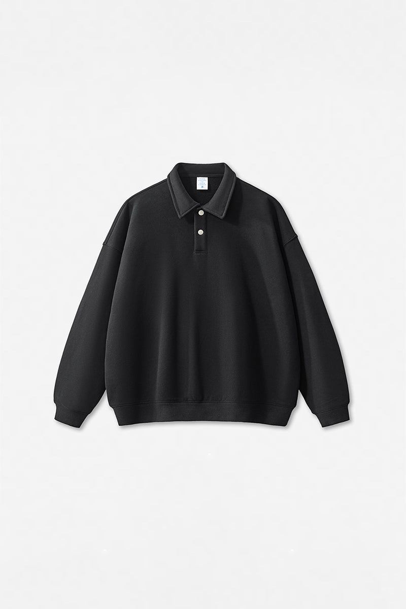 Unisex Clean Fit Long Sleeve Polo Shirt