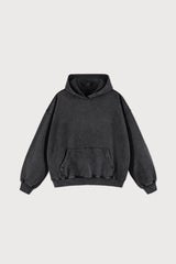 Unisex Grunge Wash Loose Fit Hoodie