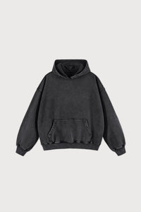 Unisex Grunge Wash Loose Fit Hoodie