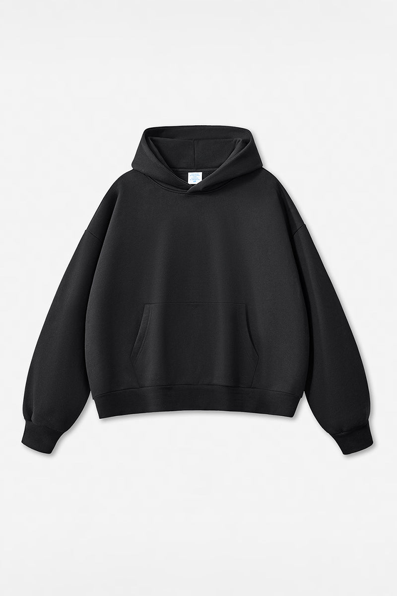 Unisex Streetwear Loose 500G Fleece Hoodie