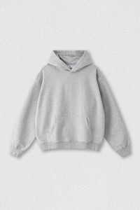 Solid color hoodie terry sweatshirt