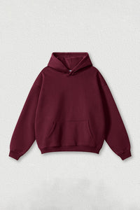 Loose-fitting plus-size thickened velvet hooded sweatshirt