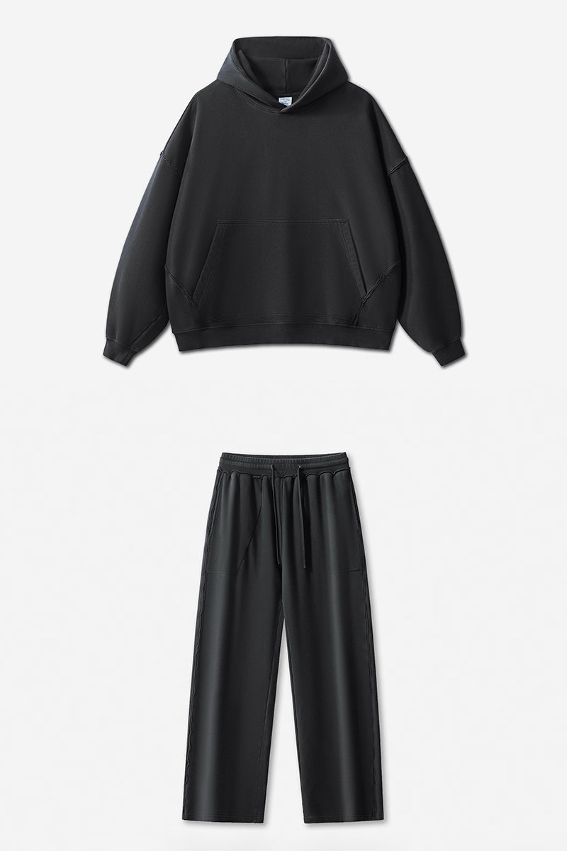 Unisex Vintage Washed Hoodie + Pants Set