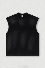 Vintage Distressed Sleeveless Sports Tank Top