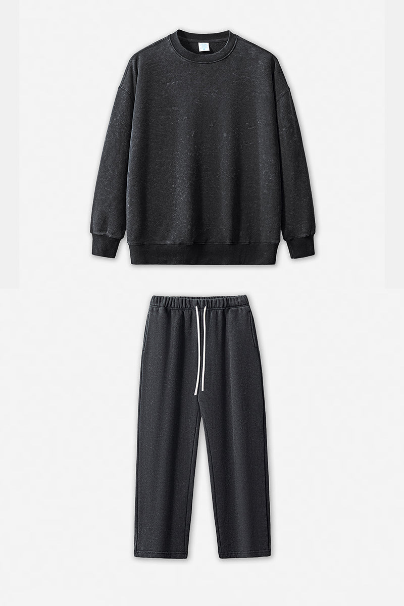 Unisex Vintage Washed Sweatsuit Set