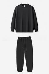 Unisex Warm Solid Color Sweatshirt And Pants