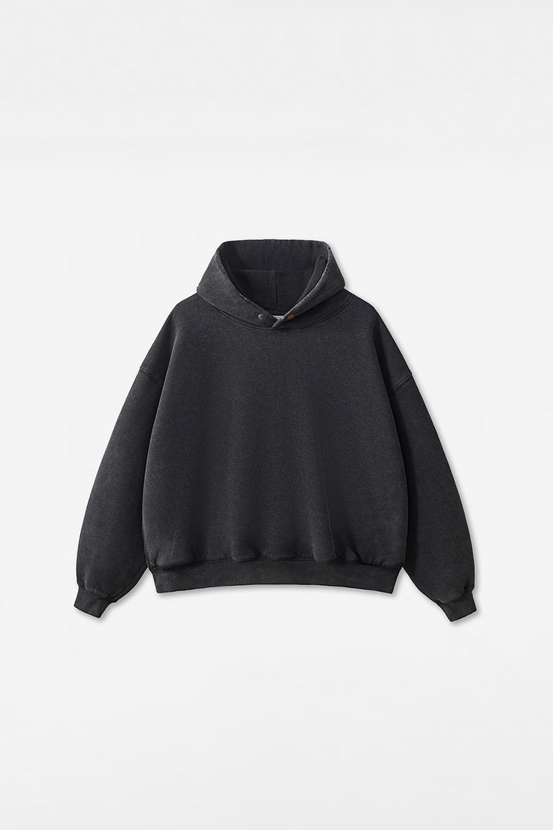 Unisex Boxy Loose Fleece Hoodie