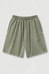 Loose Washed Athletic Shorts - Unisex Casual Sports Shorts