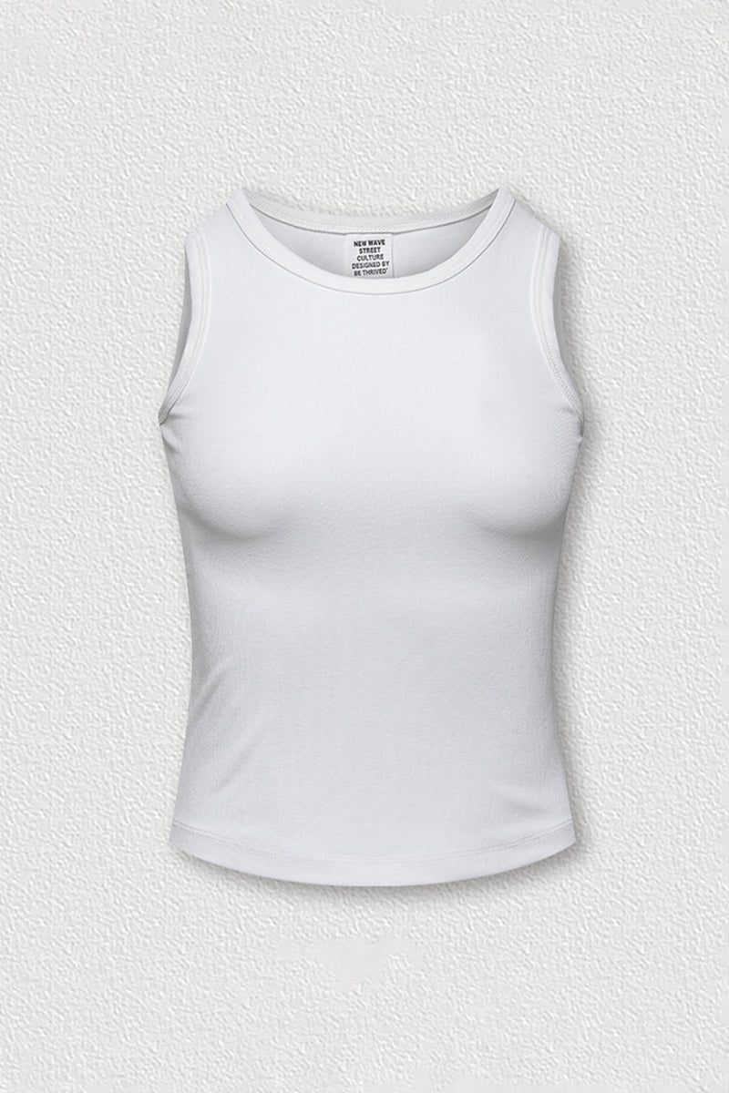 Women's stylish form-fitting sleeveless tank top