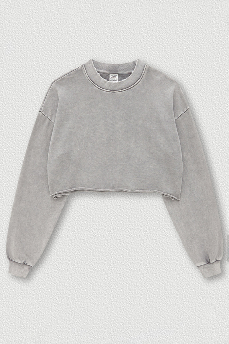 Women's Cropped Long Sleeve T-Shirt
