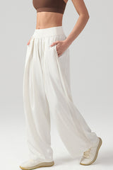 Women Loose High-Waist Breathable Quick-Dry Wide-Leg Yoga Pants