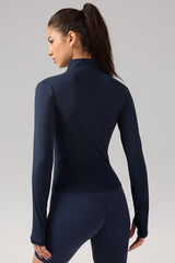 Women Stand-Collar Slim-Fit Quick-Dry Yoga Jacket