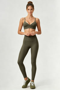 Women's Camisole Bra And Sculpting Leggings Yoga Set