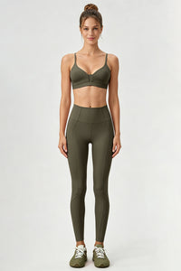 Women's Camisole Bra And Sculpting Leggings Yoga Set