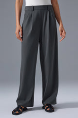 Women High-Waist Flowy Wide-Leg Quick-Dry Athletic Casual Pants