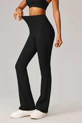 Women High-Waist Flared Naked-Feel Yoga Leggings