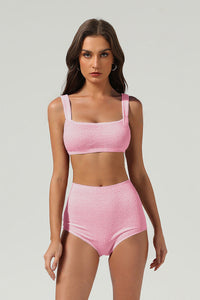 Women's Mint Textured Triangle Cup Bikini Set