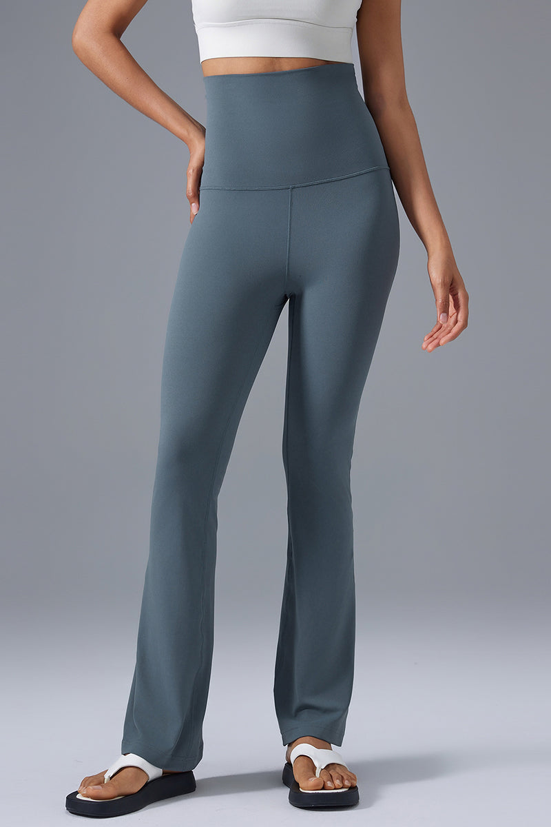 Women High-Waist Sculpting Flare-Leg Naked-Feel Yoga Leggings