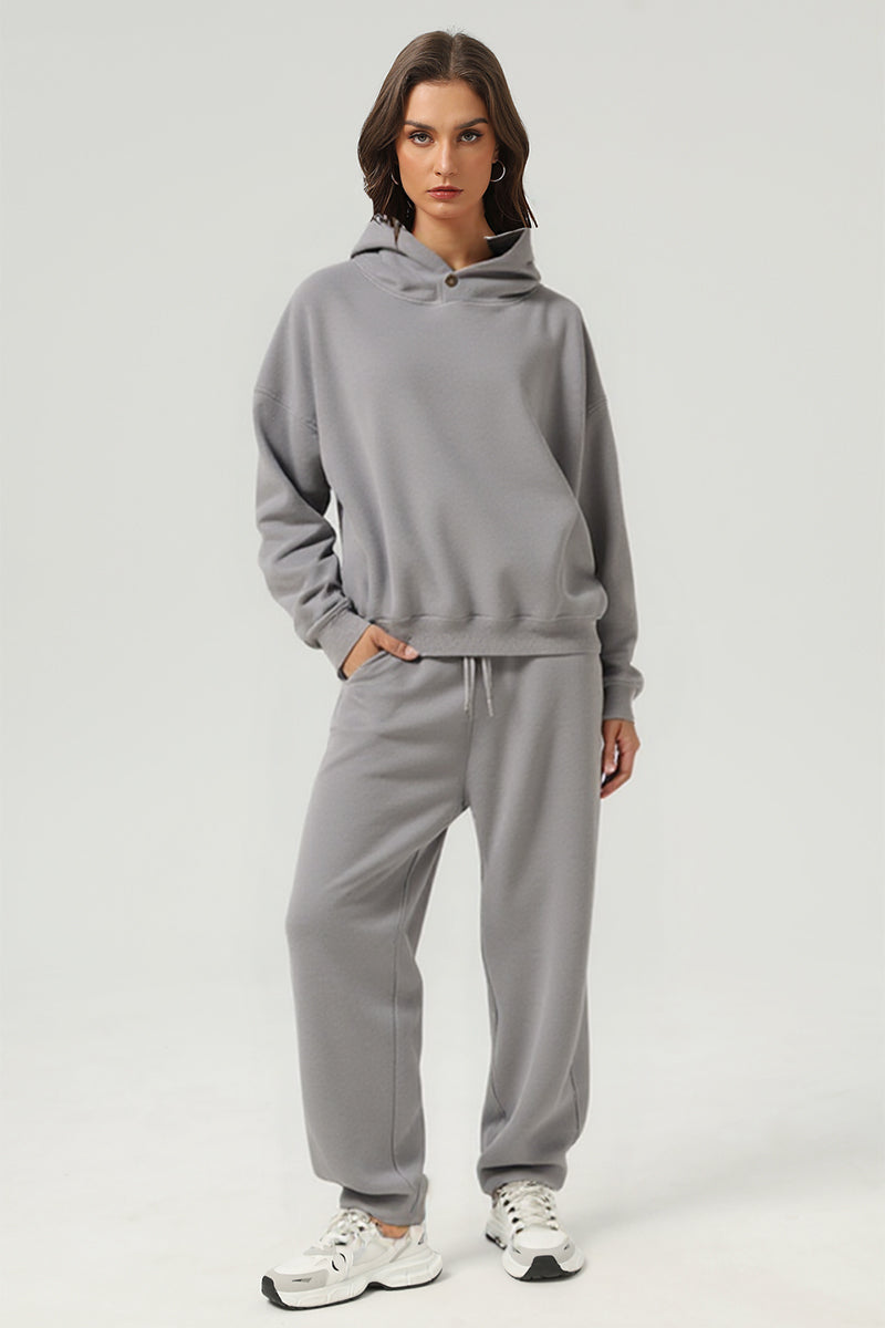 Unisex Casual Loose Fleece Hoodie