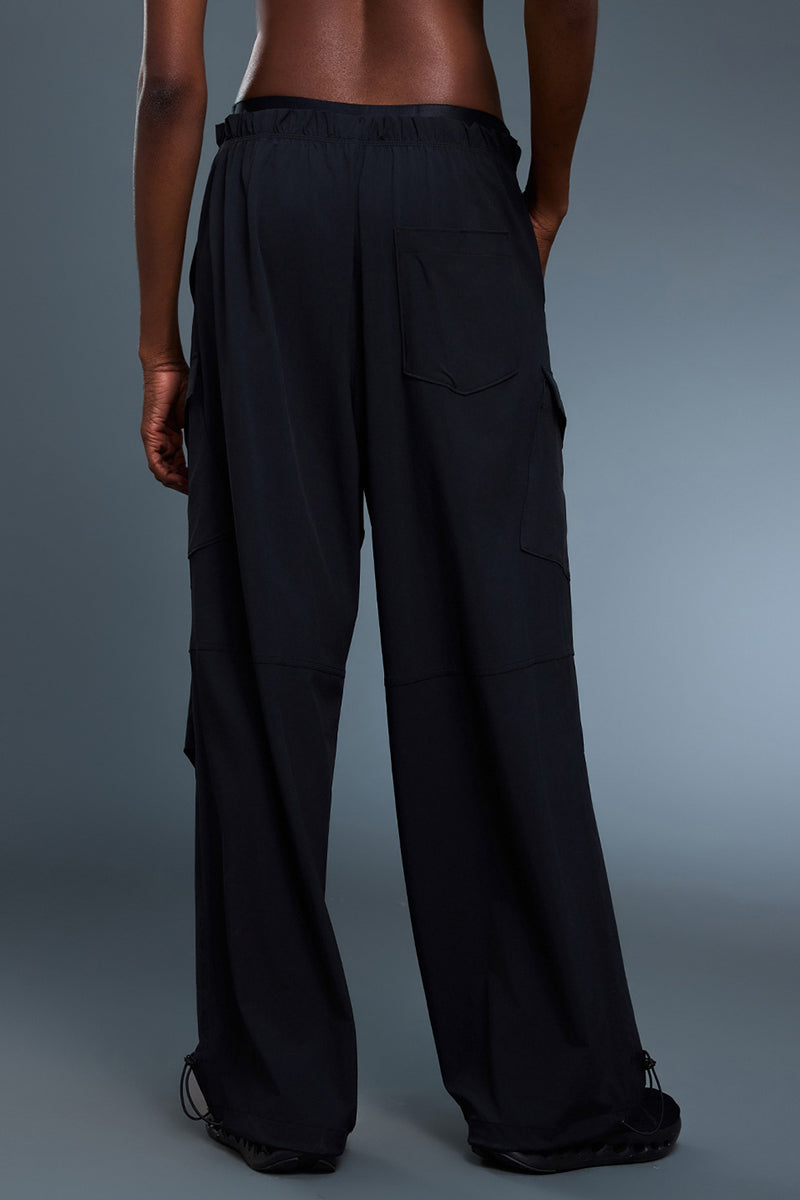 Women Double-Waist Paratrooper Cargo Straight-Leg Quick-Dry Sport Pants