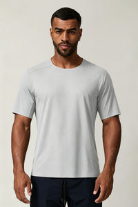 Men's Summer Color Block Seamless Cooling Quick-Dry T-shirt