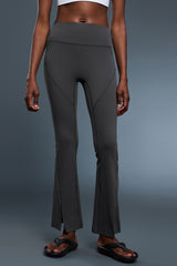 Women High-Waisted Shaping Flared-Leg Naked-Feel Yoga Running Pants