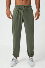 Men's Summer Cooling High-Stretch Drawstring Jogging Pants