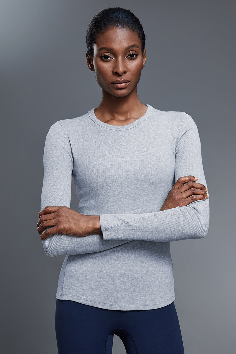 Women Slim-Fit Modal Comfort Yoga Long Sleeve Workout Top