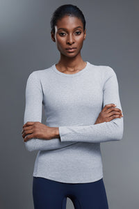 Women Slim-Fit Modal Comfort Yoga Long Sleeve Workout Top